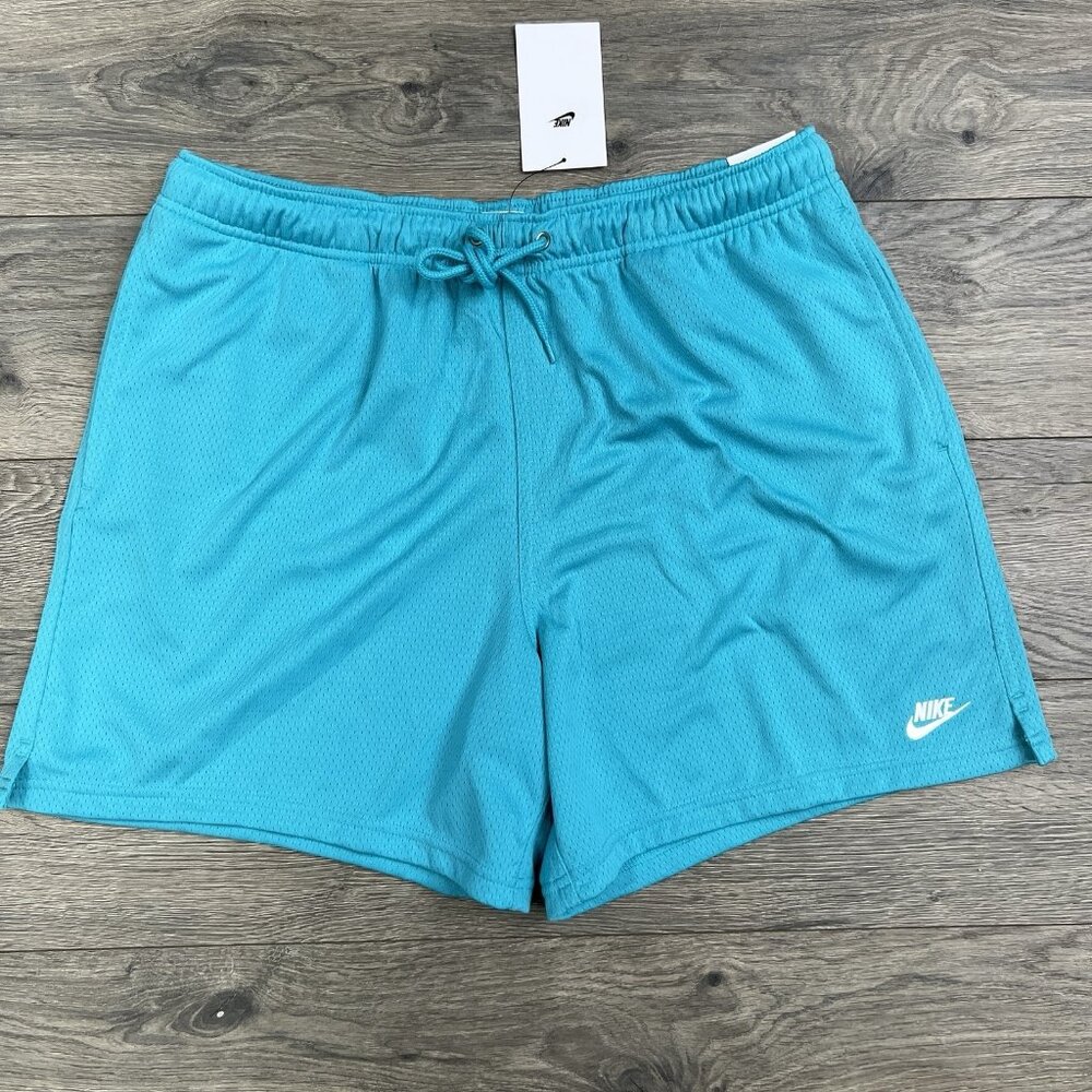 Nike Flow Shorts Size Large Mens Blue Club Mesh Futura $55